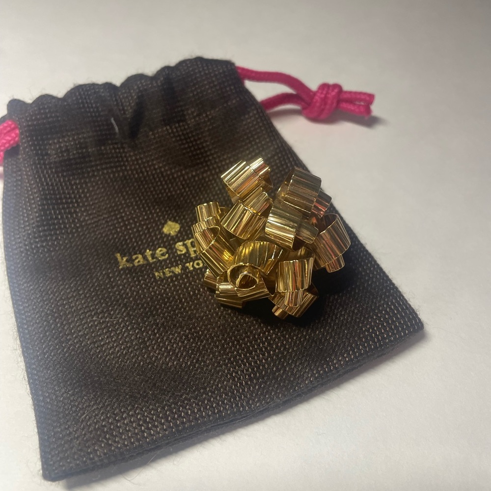 Kate Spade adjustable Curling Ribbon Cocktail Ring